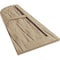 Ekena Millwork Riverwood 2 Equal Flat Panel w/Quarter Round Arch Top Faux Wood Shutters, 15W x 86H, 71 Low Side, PR SHUFPQ15X86RWPR - alternate 9
